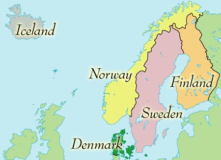 map of scandinavia