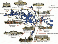 Карта замков Швеции